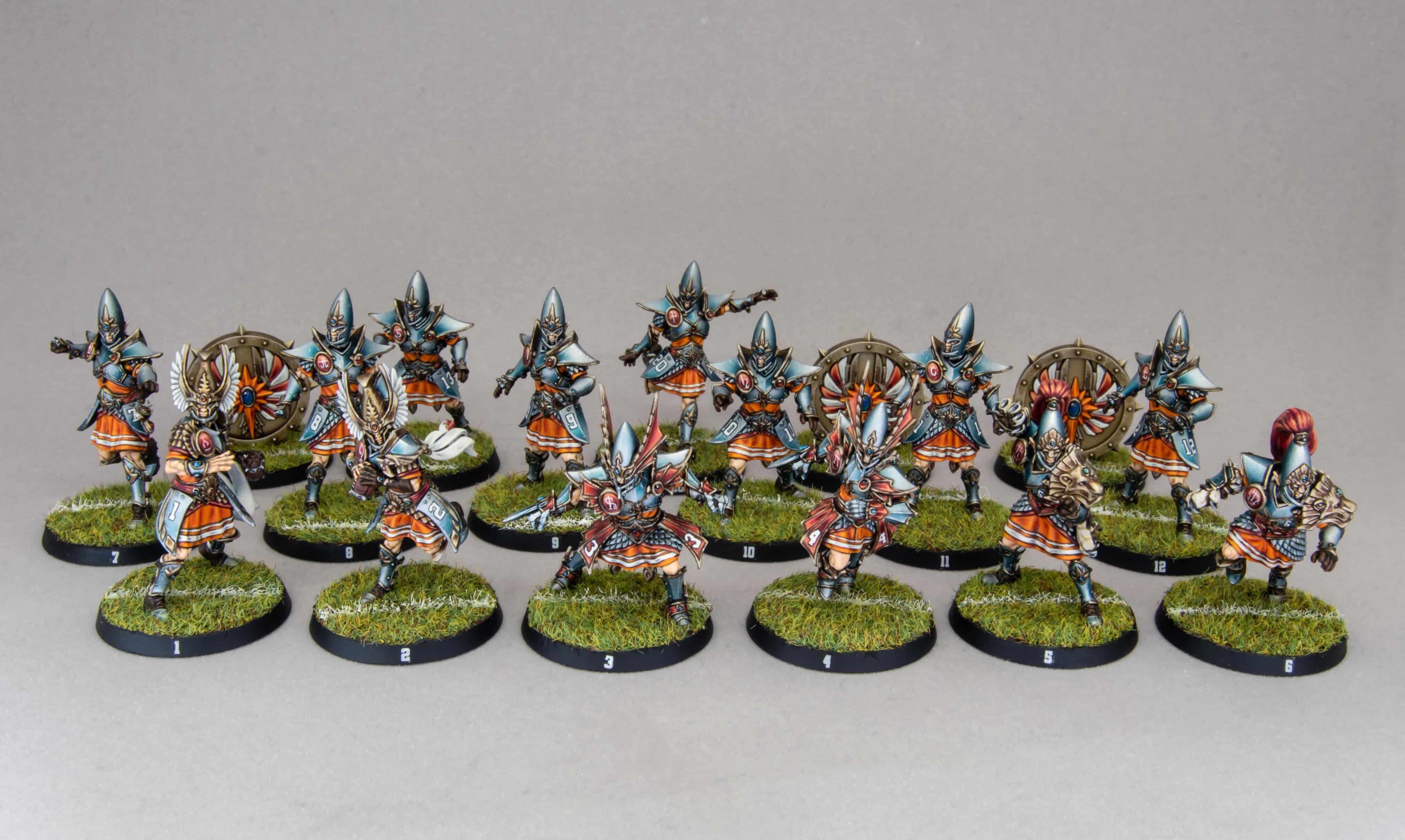 The High Elves team, viewed from the front